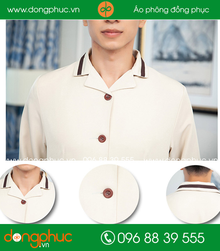 Đồng phục vệ sinh màu hồng nhạt